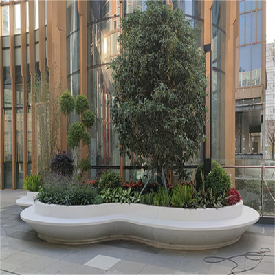 戶外廣場GRC樹池坐凳藝術景觀坐凳飾紀上品廣東GRC構件